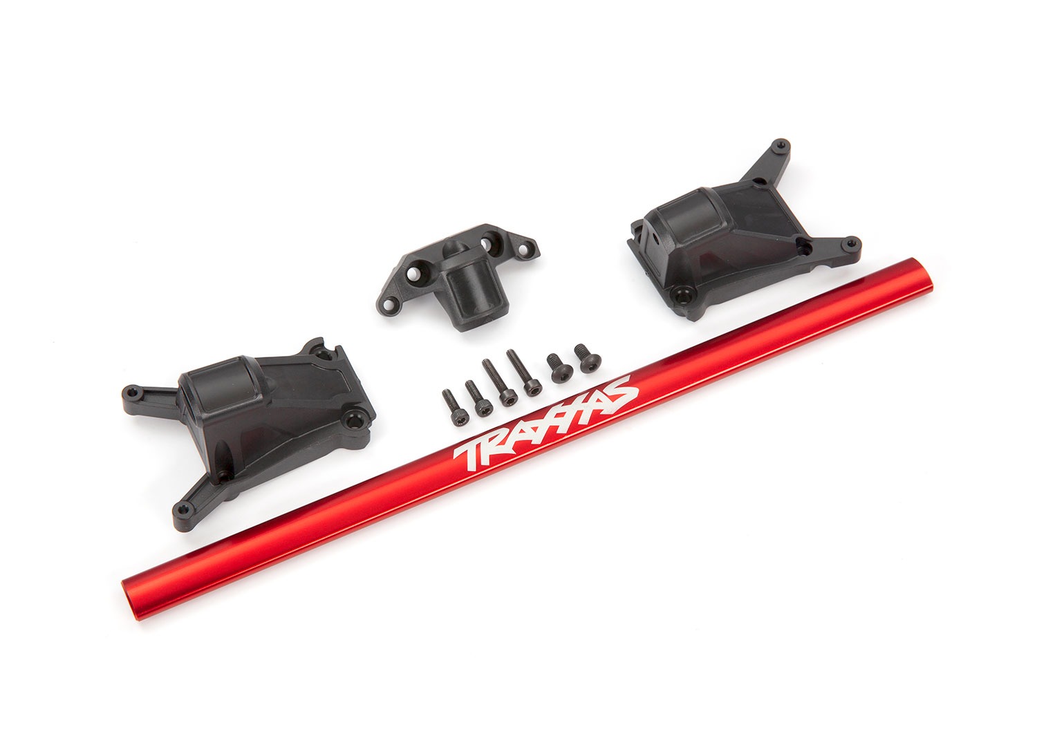 Red Aluminum Chassis Brace Kit & Hardware - Traxxas 6730R