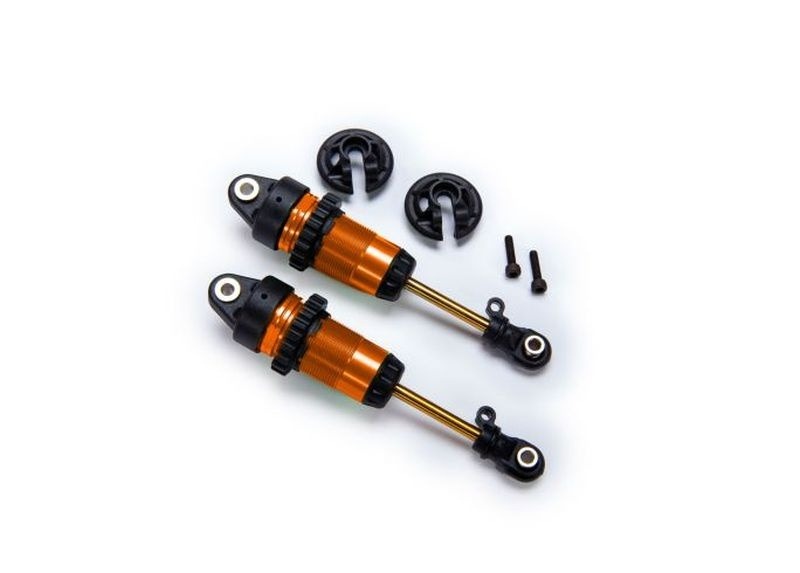 1/10 Orange Aluminum Long GTR Shocks (2) - Traxxas 7461-ORNG