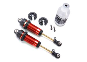 1/10 Red Aluminum XX-Long GTR Shocks (2) - Traxxas 7462-RED