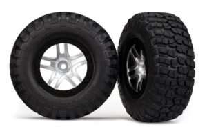 Traxxas Wheels BFGoodrich Mud-Terrain Satin Chrome Black Beadlock (2) S1 Compound