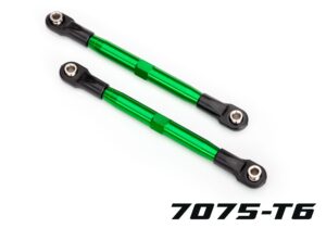 TUBES 87 mm Green Aluminum Toe Links (2) - Traxxas 6742G