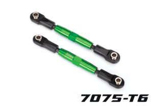 TUBES Green Aluminum 83 mm Front Camber Links (2) - Traxxas 3643G