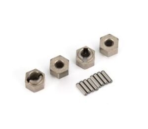 7mm Steel Wheel Hubs (4) with Axle Pins - Traxxas 9750A