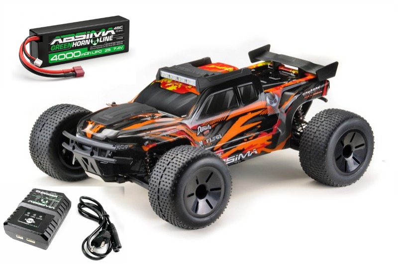 Absima AT3.4-V2 BL 1:10 4WD Brushless Truggy RTR – Battery and Charger Included