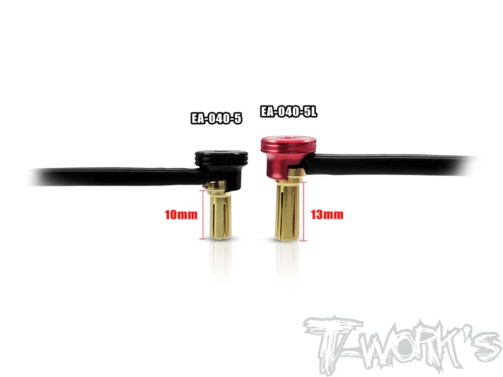 T-Work's Polarity Heatsink Long Connector 5mm R/B