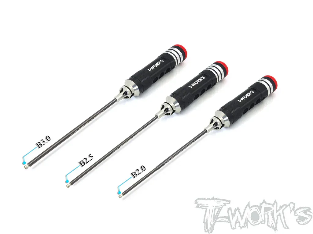 Kuuskant võtmete komplekt kuul otsaga (3) - 120mm - T-Work's 1 Ball Allen Wrench Set (3) - 120mm - T-Work's