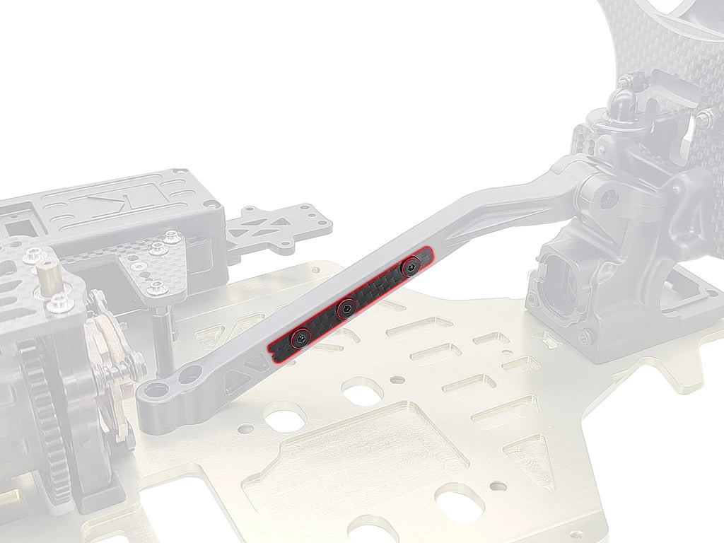 Hintere Verbundwerkstoff-Strebe 1,0 mm - Graphit - MP11 - T-Work's