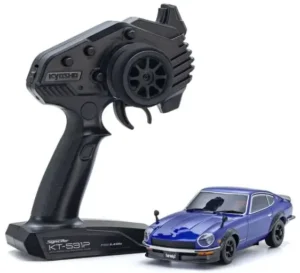 Kyosho Mini-Z AWD Nissan Fairlady 240Z-L Tuned Ver. Readyset - Metallic Blue - 32645MB