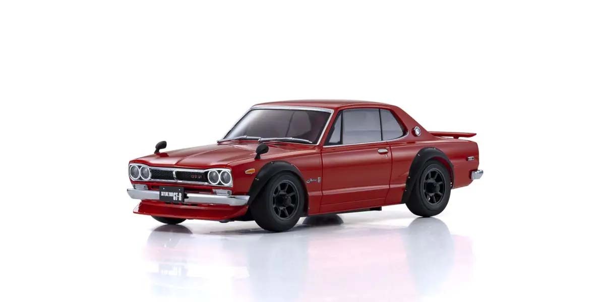 Kyosho Mini-Z AWD Nissan Skyline 2000GT-R KPGC10 Red - MA-020N - 1:27 RTR Drift Auto