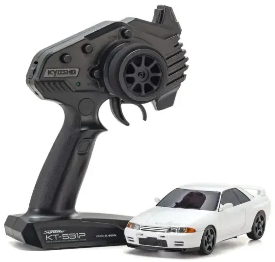 Kyosho Mini-Z AWD Nissan Skyline GT-R N1 (R32) White - MA-020N - 1:27 RTR Drift Car
