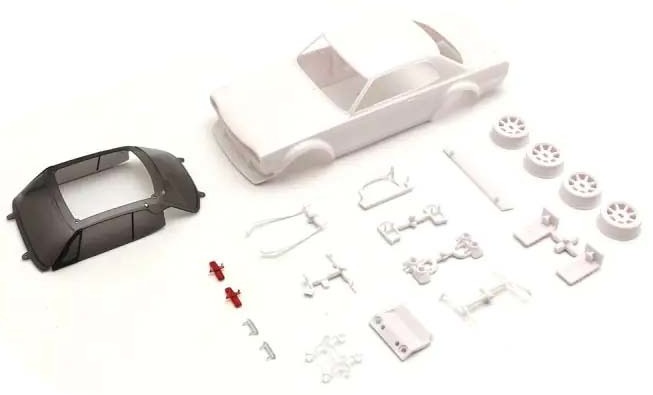 Kyosho Mini-Z AWD Skyline GT-R KPGC10 Racing 1972 Värvimata Kerekomplekt - 94mm 1 Kyosho Mini-Z AWD Skyline GT-R KPGC10 Racing 1972 Unpainted Body Set - 94mm