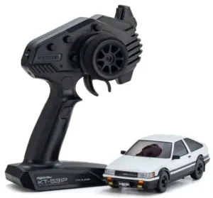 Kyosho Mini-Z AWD Toyota Corolla Levin AE86 Readyset - White/Black - 32641WBK