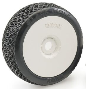Matrix Blackhole (2) - Hard - 1:8 Buggy Pre-Glued White Wheels