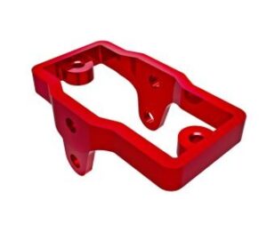 Red Aluminum Steering Servo Mount - Traxxas 9739-RED