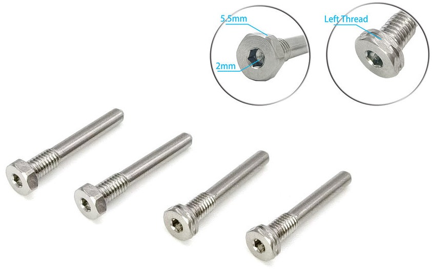 Shock Pin Set (2) - 64 Titanium - MP10 | MP11 - T-Work's 1 Shock Pin Set (2) - 64 Titanium - MP10 | MP11 - T-Work's