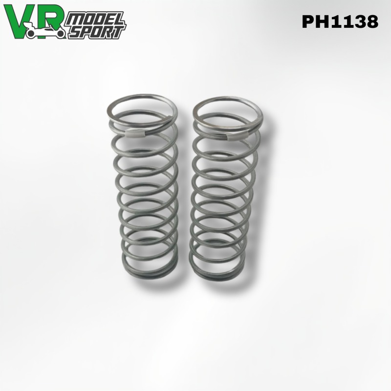 Dämpferfeder vorne 2,8 mm Weiß Phoenix (2) 1 Shock Spring Front 2.8mm White Phoenix (2)