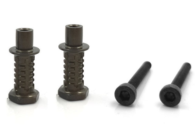 Shock Standoffs +5mm (2) - 7075-T6 Alum - MP10 | MP11 - T-Work's