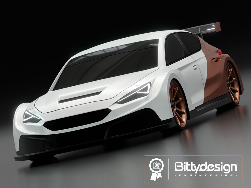 Bittydesign HIBERYA 1/10 clear body 190mm (for FWD) 4 Bittydesign HIBERYA 1/10 clear body 190mm (for FWD)