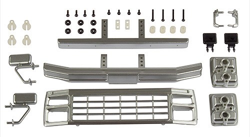 Grill & Accessories Set, satin chrome - CR12 Ford F150 - Team Associated AE41081 1 Grill & Accessories Set, satin chrome - CR12 Ford F150 - Team Associated AE41081