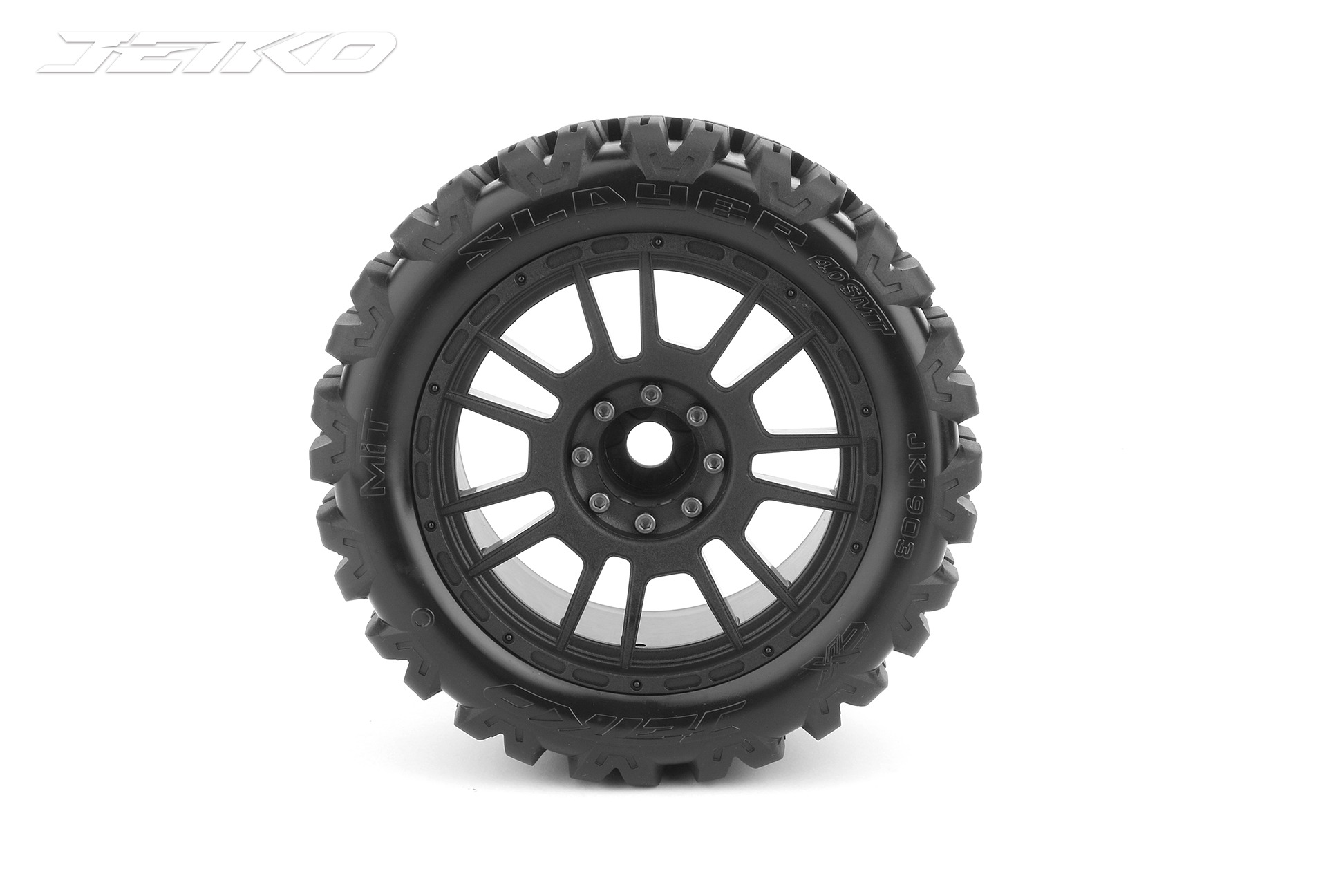 Jetko EX MT Slayer Belted 4.0" Monster Truck Tyres & Wheels – 17mm / TRX17 / TRX12 (2) 2 Jetko EX MT Slayer Belted 4.0" Monster Truck Tyres & Wheels - 17mm / TRX17 / TRX12 (2)