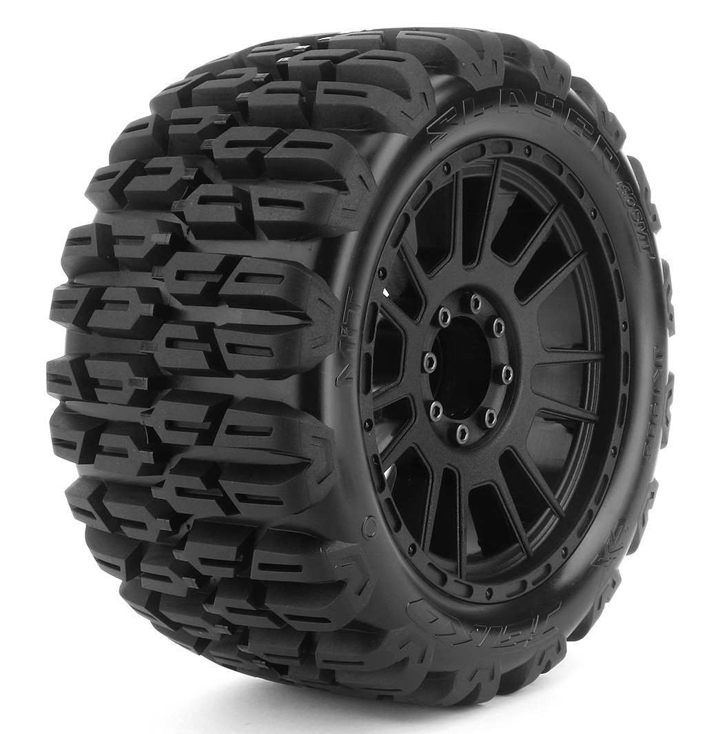 Jetko EX MT Slayer Belted 4.0" Monster Truck Tyres & Wheels – 17mm / TRX17 / TRX12 (2) 1 Jetko EX MT Slayer Belted 4.0" Monster Truck Tyres & Wheels - 17mm / TRX17 / TRX12 (2)