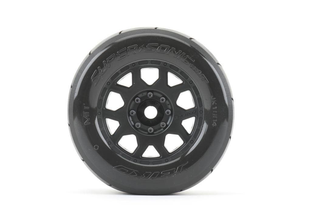 Jetko EX MT Super Sonic Belted 3.8" Slick Monster Truck Tyres & Wheels – 17mm / TRX17 / TRX12 (2) 2 Jetko EX MT Super Sonic Belted 3.8" Slick Monster Truck Tyres & Wheels - 17mm / TRX17 / TRX12 (2)