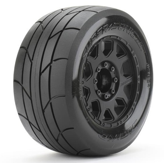 Jetko EX MT Super Sonic Belted 3.8" Slick Monster Truck Tyres & Wheels – 17mm / TRX17 / TRX12 (2) 1 Jetko EX MT Super Sonic Belted 3.8" Slick Monster Truck Tyres & Wheels - 17mm / TRX17 / TRX12 (2)