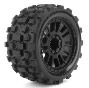 Jetko EX MT Wasteland Belted 4.0" Monster Truck Tyres & Wheels - 17mm / TRX17 / TRX12 (2)