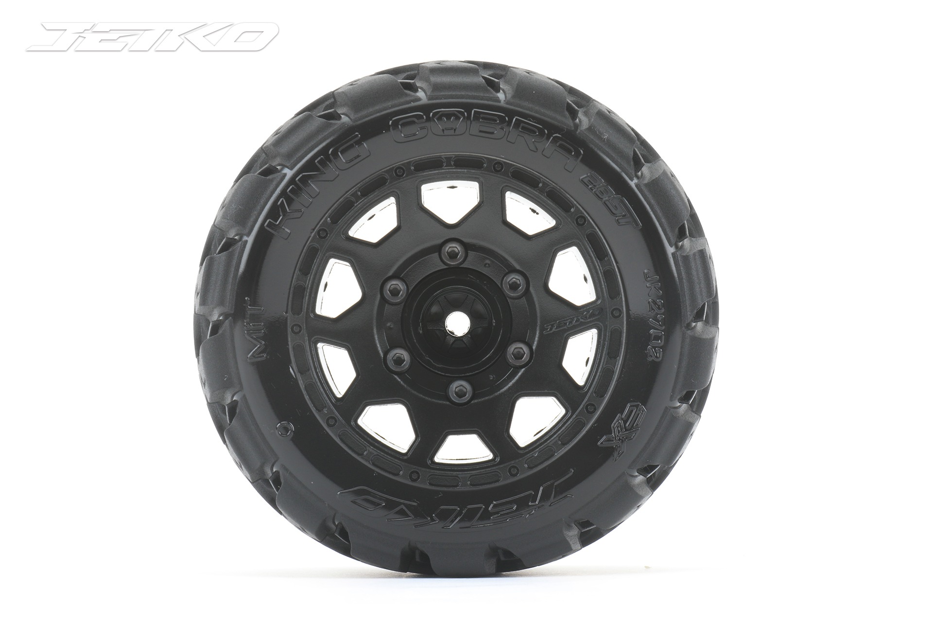 Jetko EX ST King Cobra 2.8" Stadium Truck Tyres & Wheels – 12mm / 14mm / 17mm (2) 2 Jetko EX ST King Cobra 2.8" Stadium Truck Tyres & Wheels - 12mm / 14mm / 17mm (2)
