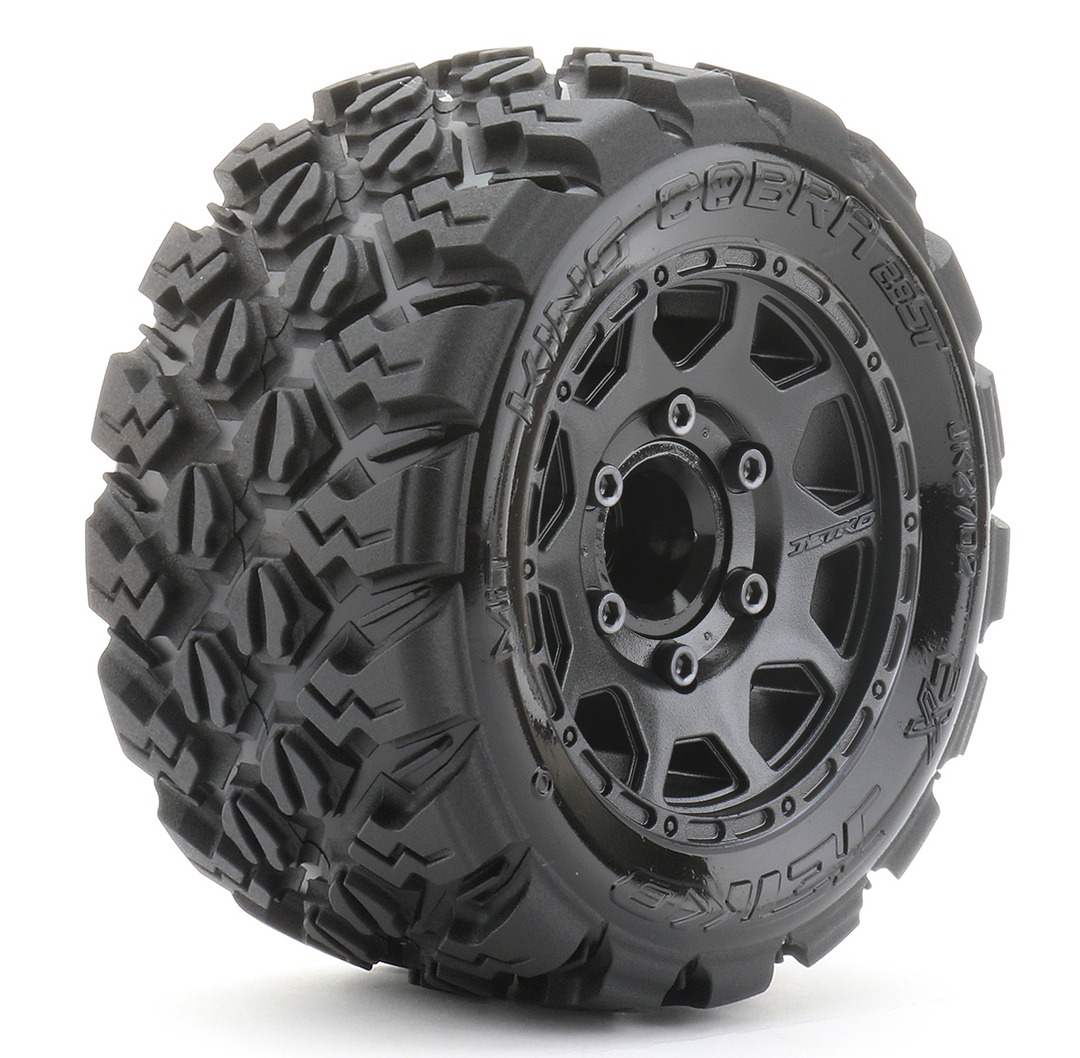 Jetko EX ST King Cobra 2.8" Stadium Truck Tyres & Wheels – 12mm / 14mm / 17mm (2) 1 Jetko EX ST King Cobra 2.8" Stadium Truck Tyres & Wheels - 12mm / 14mm / 17mm (2)