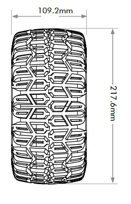 Jetko EX XMT Slayer Belted Tyres & Wheels – Traxxas X-Maxx / ARRMA Kraton 8S (2) 3 Jetko EX XMT Slayer Belted Tyres & Wheels - Traxxas X-Maxx / ARRMA Kraton 8S (2)