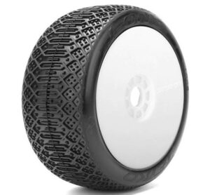 Jetko J-One Light Composite Soft 1:8 Buggy Tires White Wheels (2pcs)