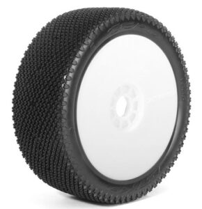 Jetko J-Zero Wet 1:8 Buggy Tires White Wheels (2pcs)