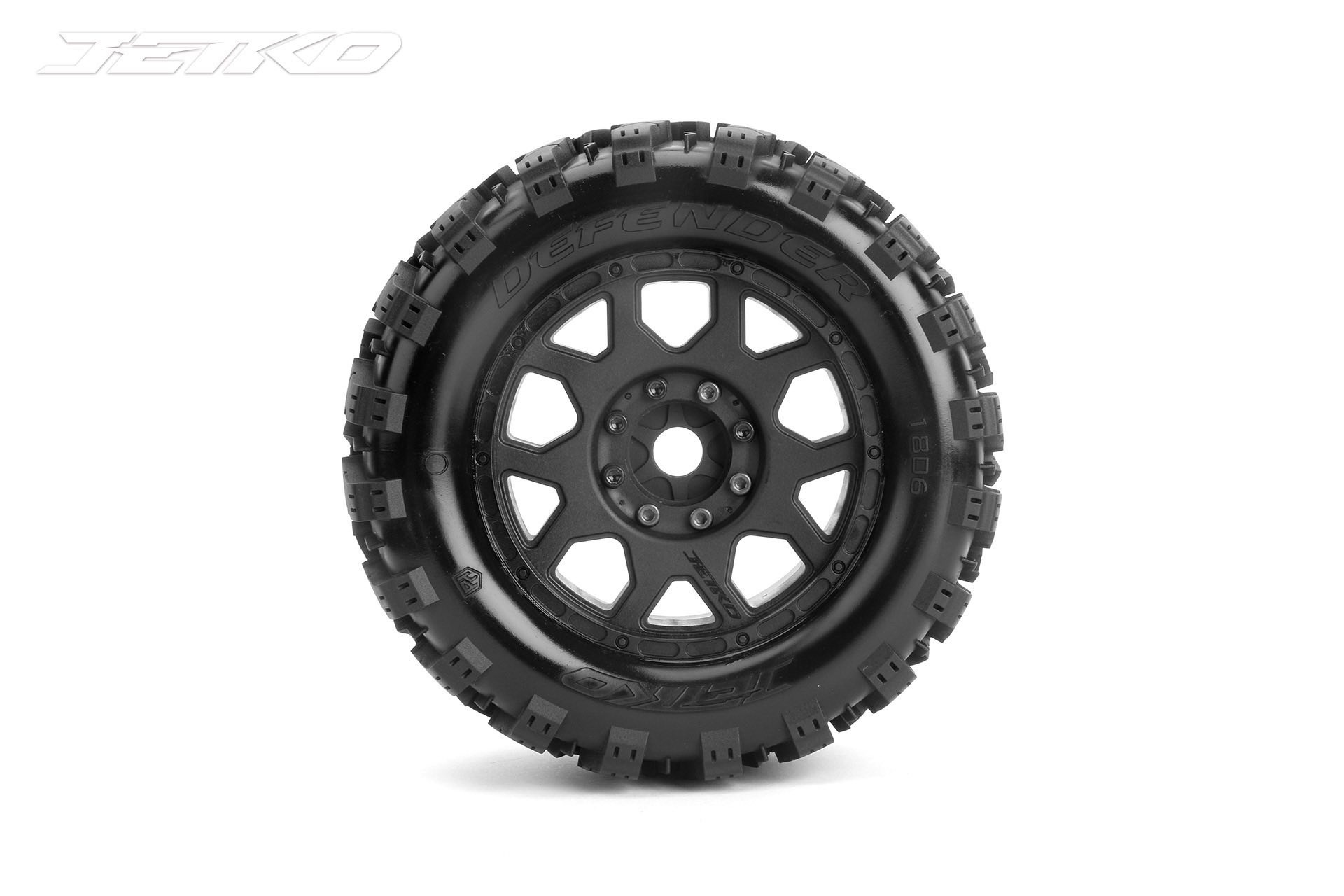 Jetko EX MT Defender Belted 3.8" Off-Road Monster Truck Tyres & Wheels – 17mm / TRX17 / TRX12 (2)