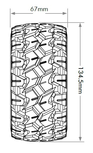 Jetko EX MT Tomahawk 2.8" Monster Truck Rattad – 12mm / 14mm / 17mm (2) 4 Jetko EX MT Tomahawk 2.8" Monster Truck Rattad – 12mm / 14mm / 17mm (2)