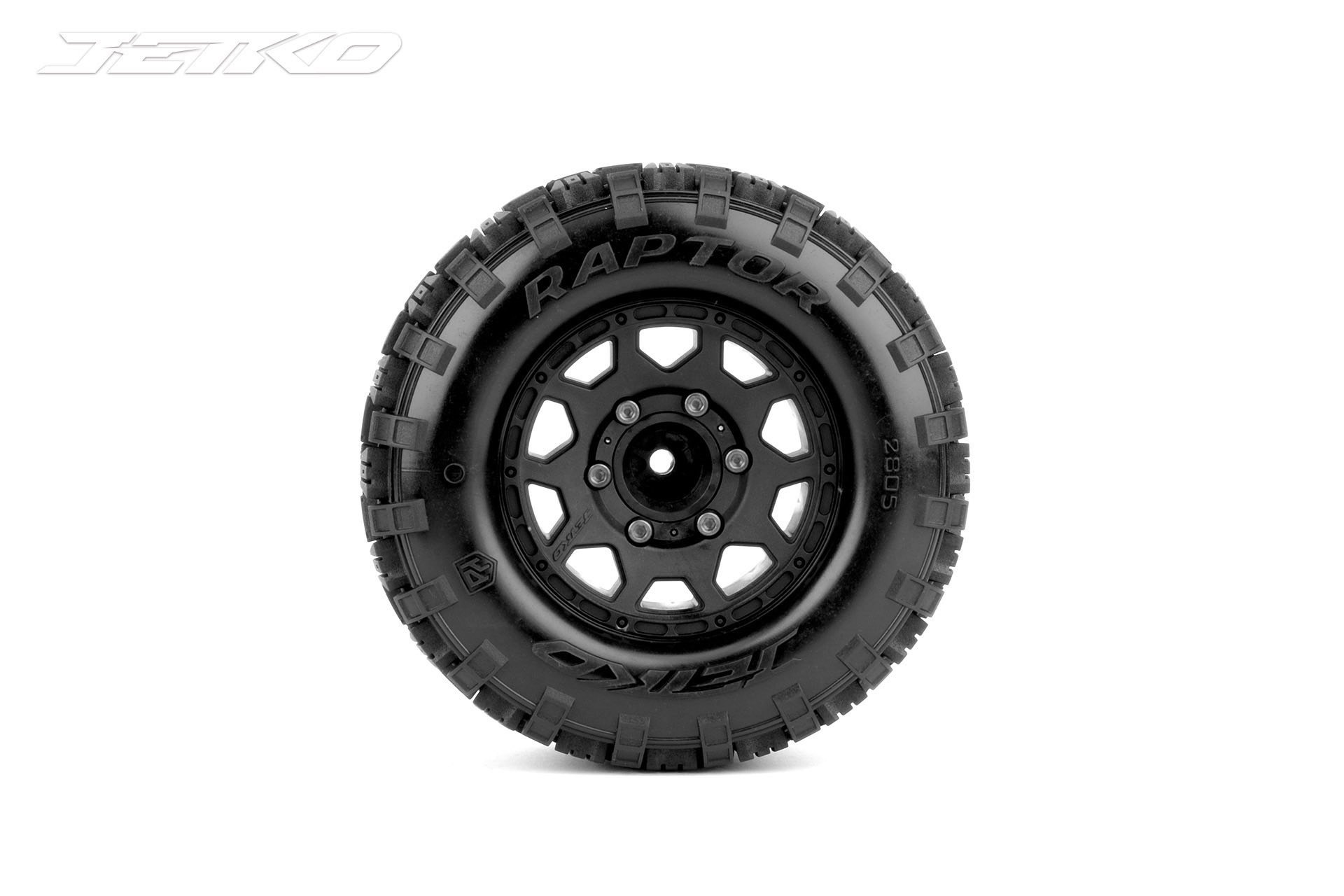 Jetko EX MT Raptor 2.8" Monster Truck Tyres & Wheels – 12mm / 14mm / 17mm (2) 2 Jetko EX MT Raptor 2.8" Monster Truck Tyres & Wheels – 12mm / 14mm / 17mm (2)