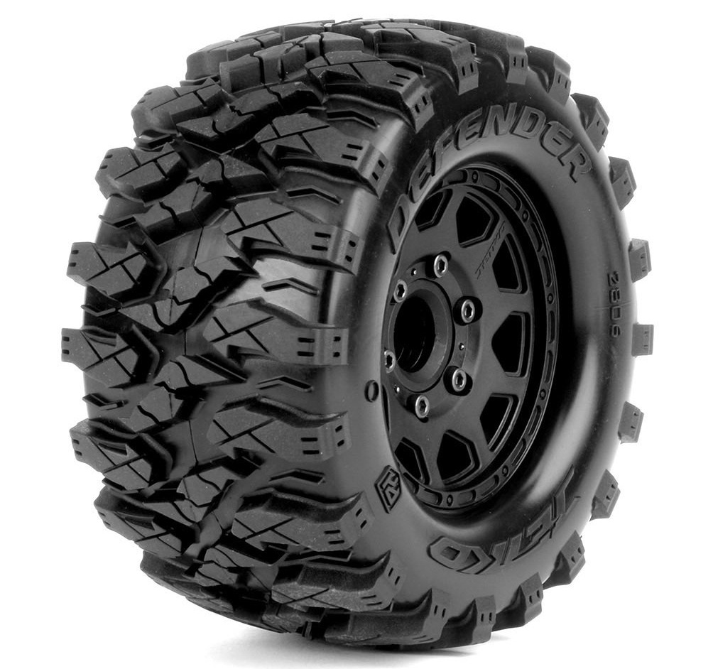 Jetko EX MT Defender 2.8" Monster Truck Tyres & Wheels – 12mm / 14mm / 17mm (2) 1 Jetko EX MT Defender 2.8" Monster Truck Tyres & Wheels – 12mm / 14mm / 17mm (2)