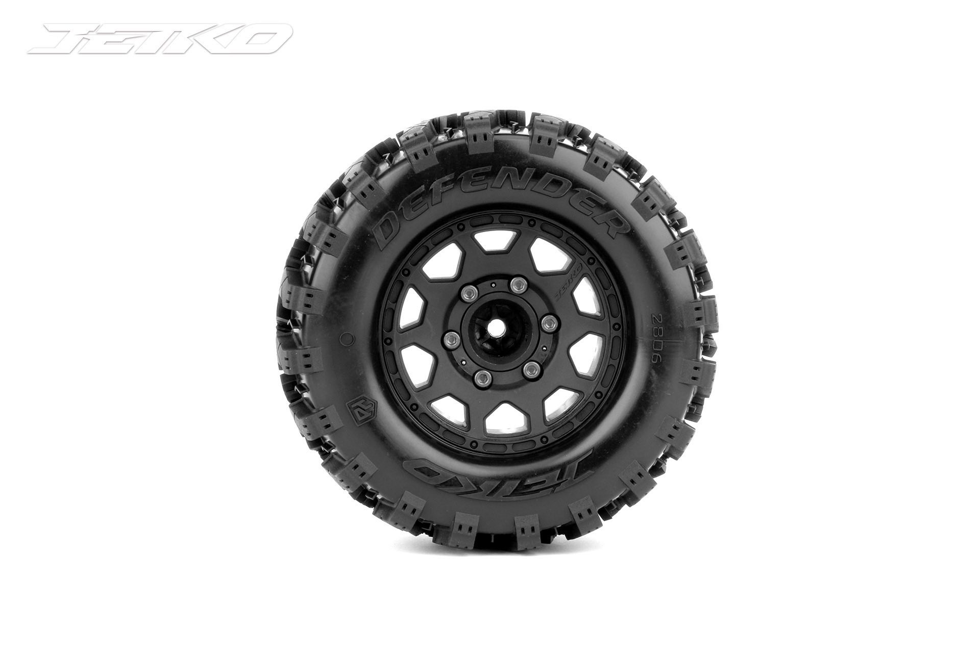 Jetko EX MT Defender 2.8" Monster Truck Tyres & Wheels – 12mm / 14mm / 17mm (2) 2 Jetko EX MT Defender 2.8" Monster Truck Tyres & Wheels – 12mm / 14mm / 17mm (2)