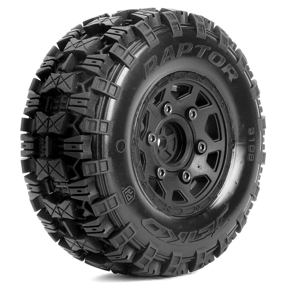 Jetko EX Raptor SC Belted Tyres & Wheels – MultiHex 12mm TRX / 17mm TRX / 17mm (2) 1 Jetko EX Raptor SC Belted Tyres & Wheels – MultiHex 12mm TRX / 17mm TRX / 17mm (2)