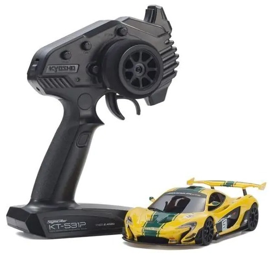 Kyosho Mini-Z MR-04 RWD McLaren P1 GTR Yellow/Green 1:27 ReadySet – KT-531P Raadioga 1 Kyosho Mini-Z MR-04 RWD McLaren P1 GTR Yellow/Green 1:27 ReadySet – KT-531P Raadioga