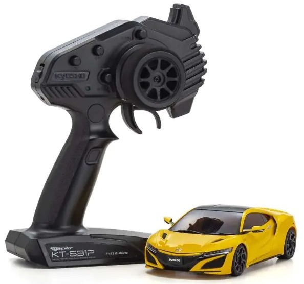 Kyosho Mini-Z MR-04 RWD Honda NSX Yellow Pearl 1:27 ReadySet – KT-531P Raadioga 1 Kyosho Mini-Z MR-04 RWD Honda NSX Yellow Pearl 1:27 ReadySet – KT-531P Raadioga