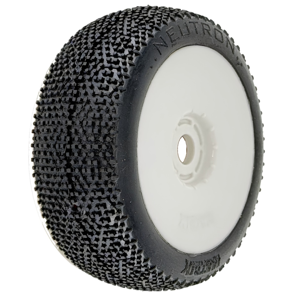 Matrix Neutron Soft 1:8 Buggy Tires White Wheels (2pcs) 1 Matrix Neutron Soft 1:8 Buggy Tires White Wheels (2pcs)