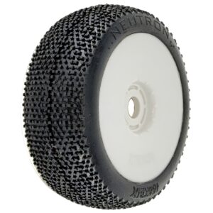 Matrix Neutron Super Soft 1:8 Buggy Tires White Wheels (2pcs)