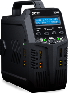 SkyRC T400Q AC/DC Quad Smart Charger – 4 × 100W / 12A