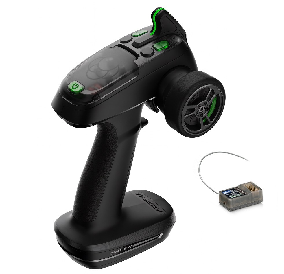 Absima CR4S-EVO 4CH 2.4GHz RC Transmitter + R6WP Receiver 1 Absima CR4S-EVO 4CH 2.4GHz RC Transmitter + R6WP Receiver