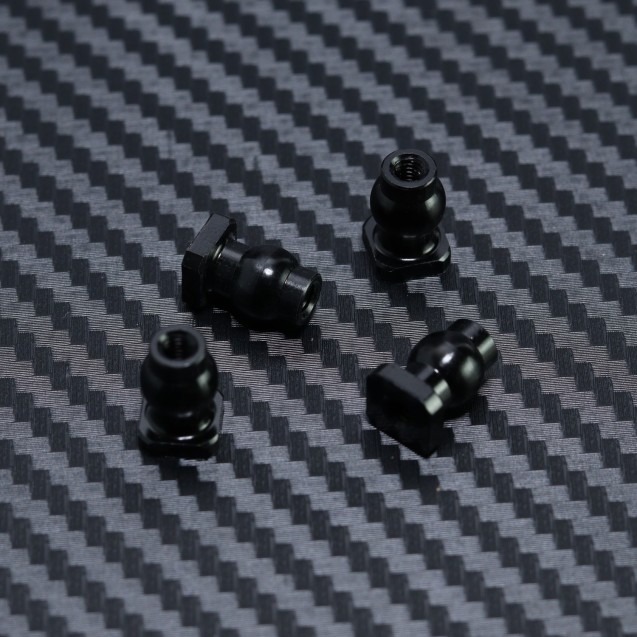 Alumiiniset ylemmät kierteiset pallonivelet mutterilla 4 kpl Mayako MX8:lle (-22-25) 1 Aluminium Upper Link Threaded Ball With Nut 4pcs for Mayako MX8 (-22-25)