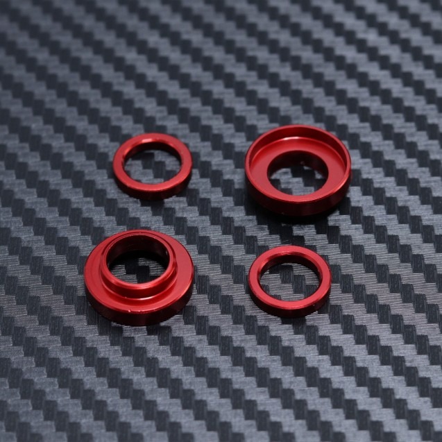 Etu- ja takalaakerin puristusaluslaatat Mayako MX8:lle (-22-25) 1 Front and Rear Bearing Crush Washers for Mayako MX8 (-22-25)