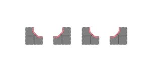 Kyosho Mini-Z Grand Prix Circuit30 Large Corner Set (12pcs)