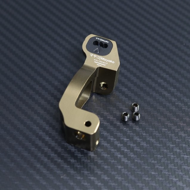 Vasen C-napa KPI-0.5 Caster 2 linkkilevyllä Mayako MX8:lle (22-25) 1 Left C-Hub KPI-0.5 Caster 2 with link insert for Mayako MX8 (22-25)