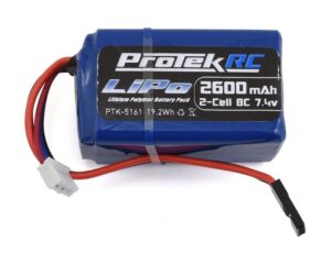 ProTek RC PTK-5161 2S LiPo Receiver Battery 7.4V 2600mAh – Kyosho/Tekno